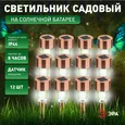 Светильник уличный ЭРА SL-SS30-CPR-M на солнечной батарее, нержавеющая сталь, медный, 32 см