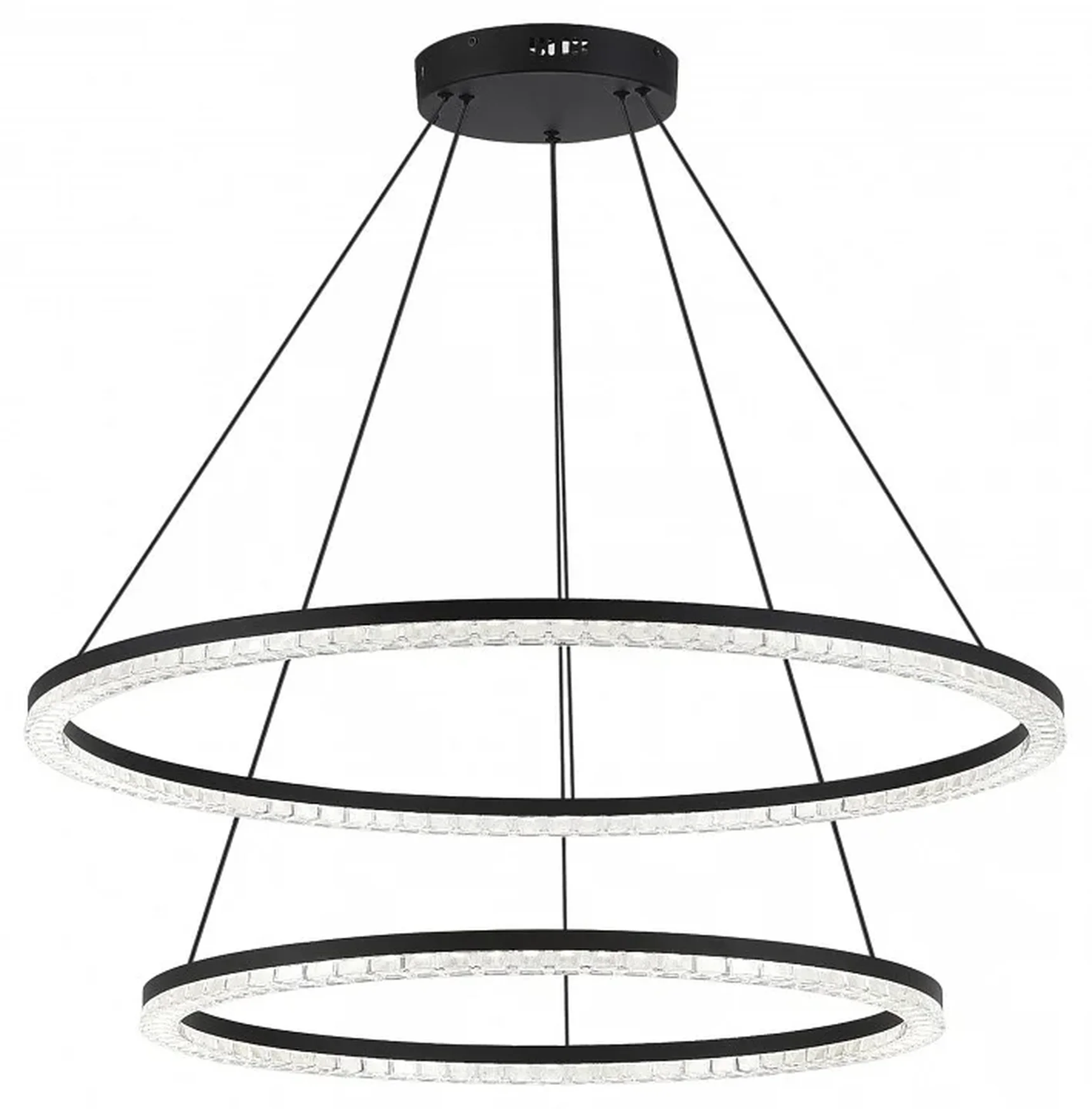 Светильник подвесной ST-Luce черный/прозрачный LED 2*96W 4000K