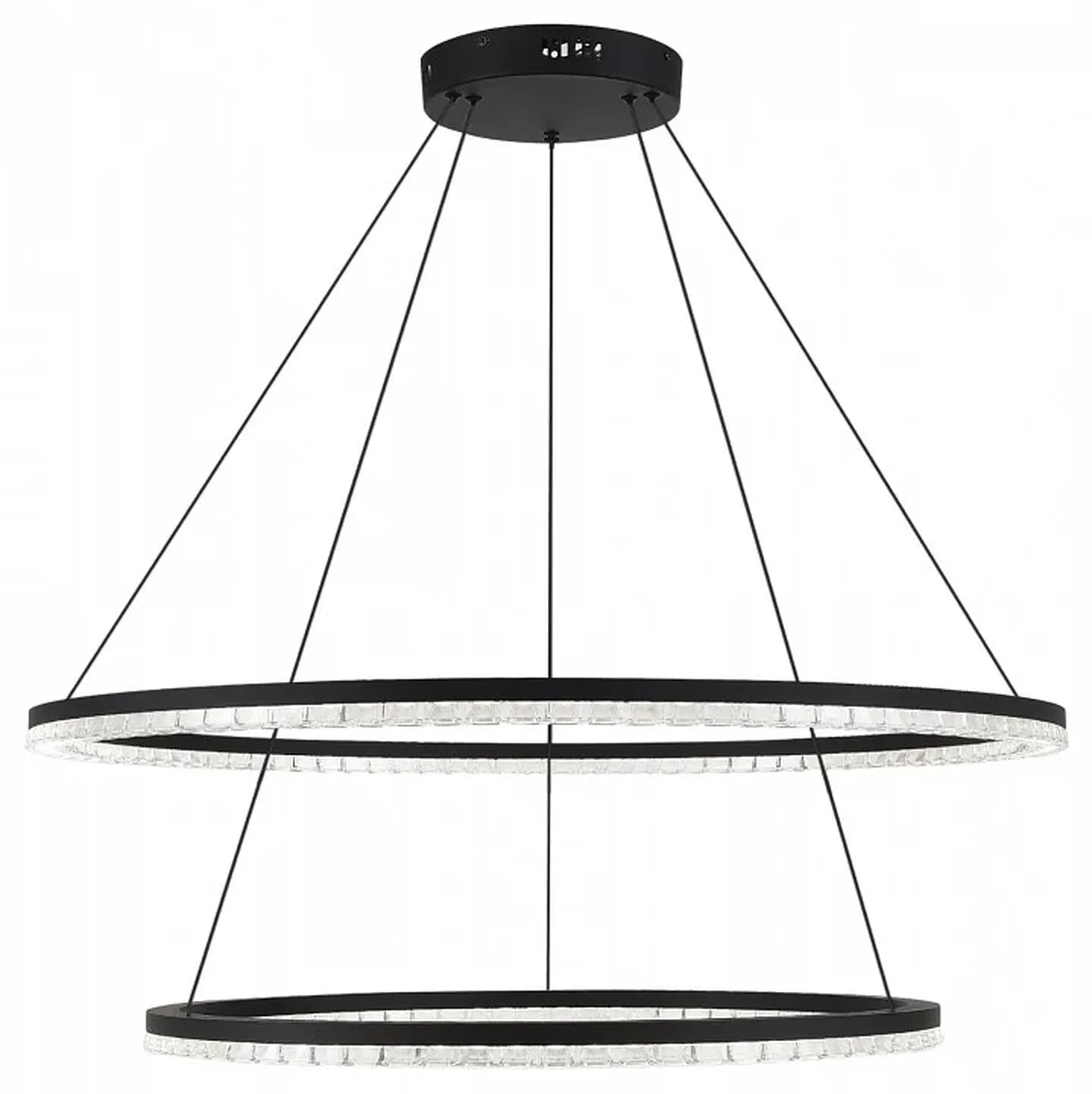 Светильник подвесной ST-Luce черный/прозрачный LED 2*96W 4000K