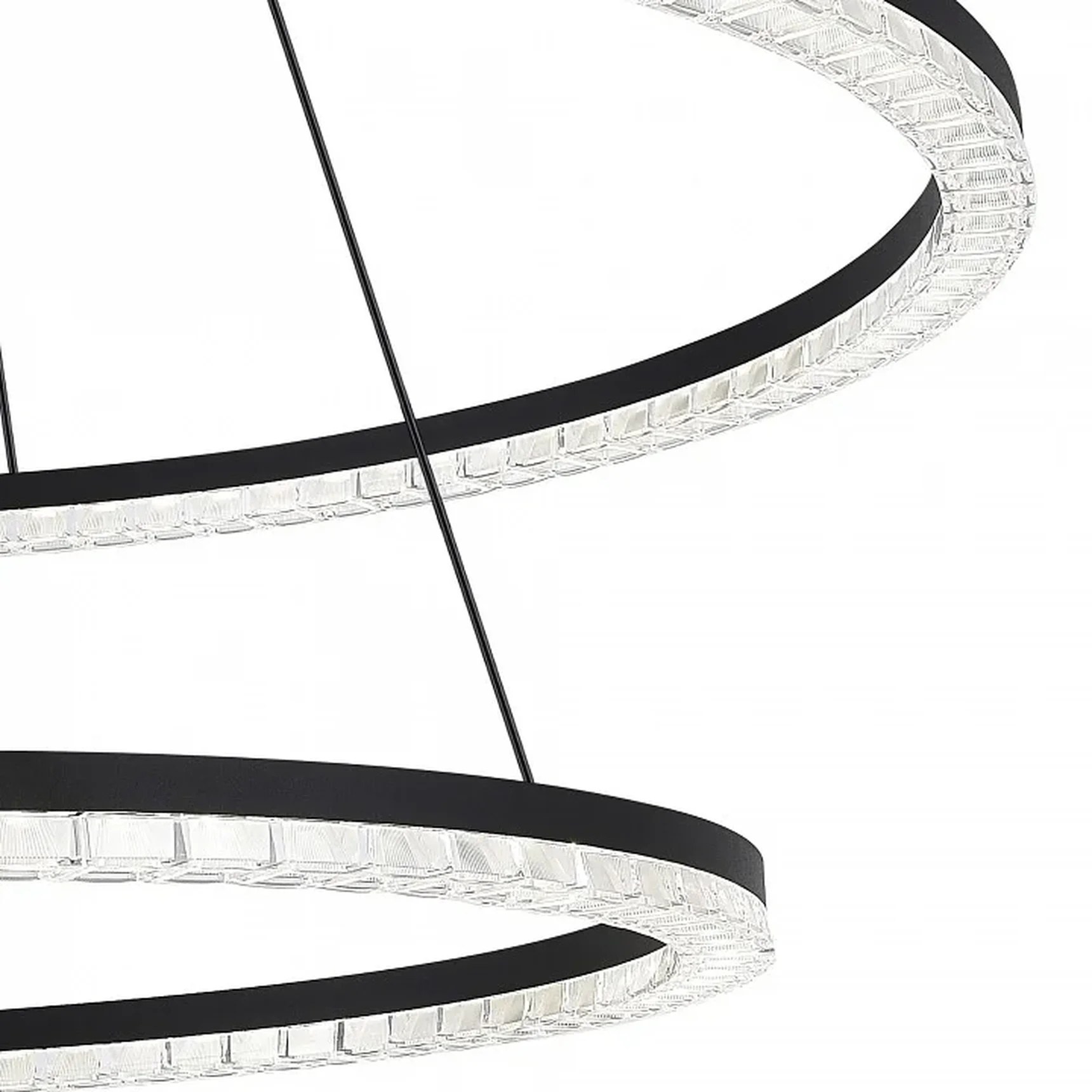 Светильник подвесной ST-Luce черный/прозрачный LED 2*96W 4000K