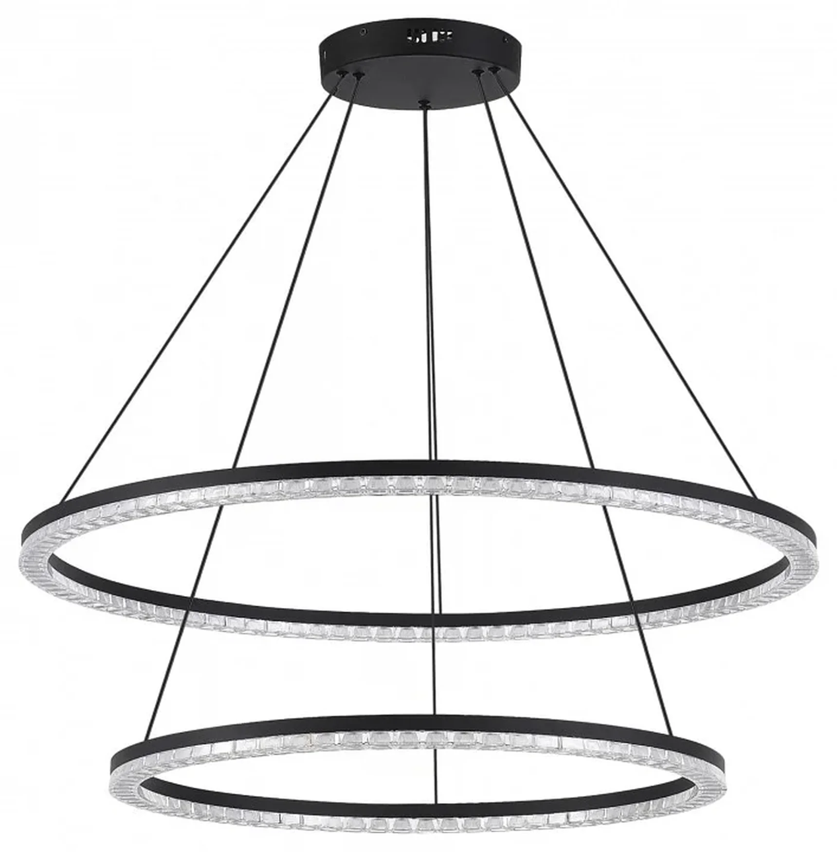 Светильник подвесной ST-Luce черный/прозрачный LED 2*96W 4000K
