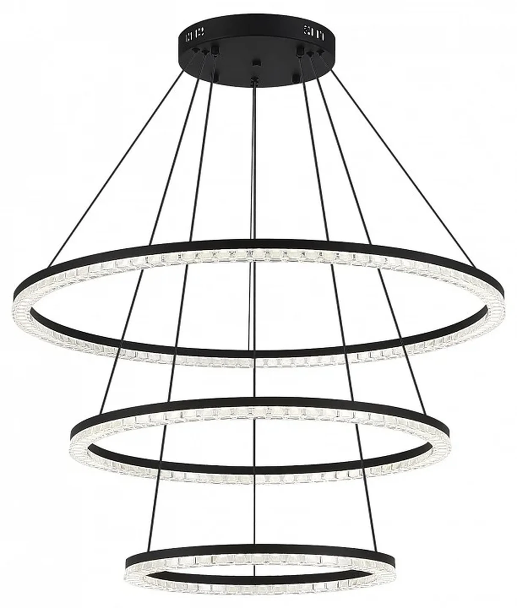 Светильник подвесной ST-Luce черный/прозрачный LED 3*130W 4000K