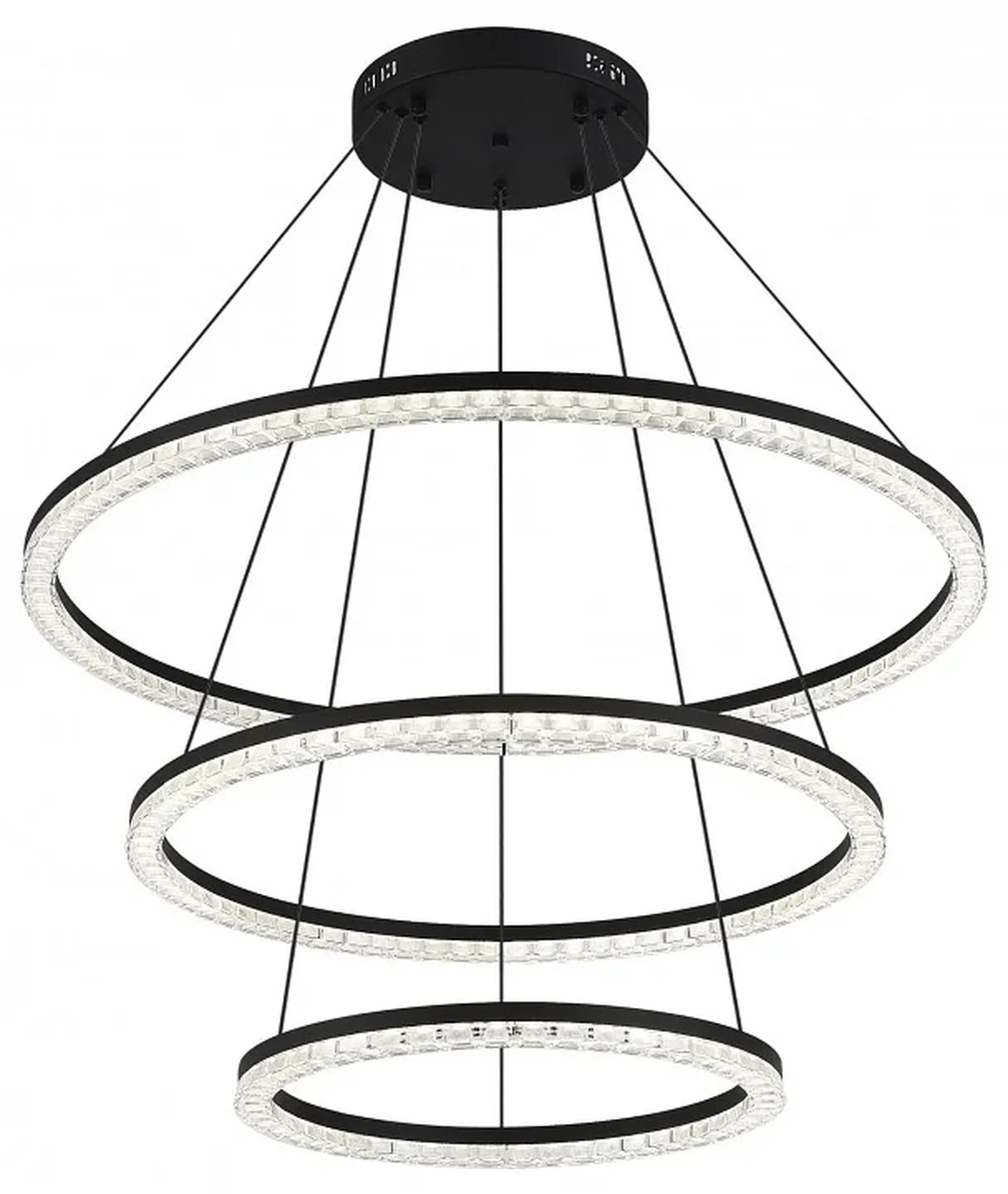 Светильник подвесной ST-Luce черный/прозрачный LED 3*130W 4000K