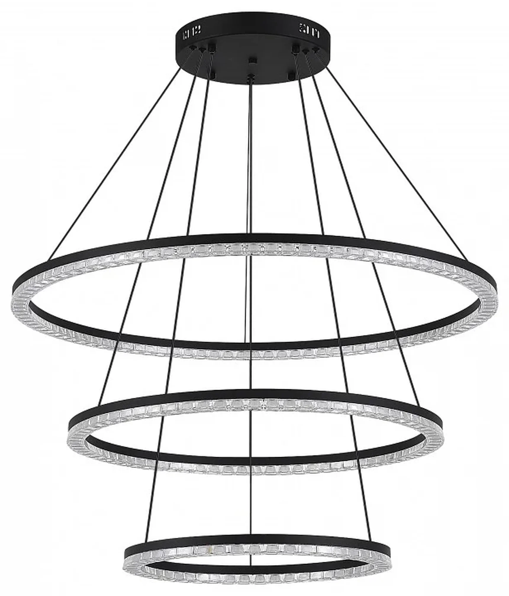 Светильник подвесной ST-Luce черный/прозрачный LED 3*130W 4000K