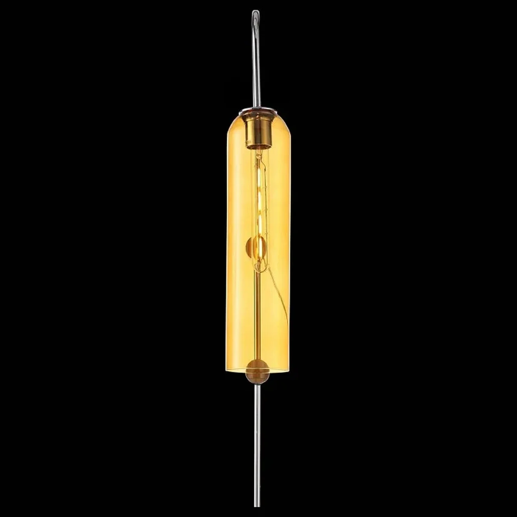 Светильник настенный ST-Luce Хром/Янтарный E27 1*60W CALLANA