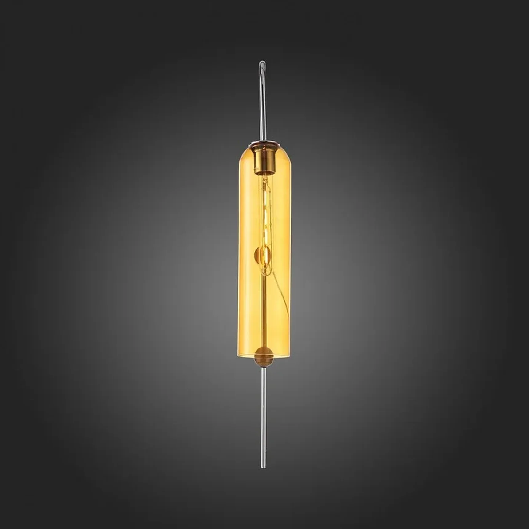 Светильник настенный ST-Luce Хром/Янтарный E27 1*60W CALLANA