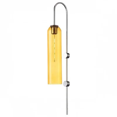 Светильник настенный ST-Luce Хром/Янтарный E27 1*60W CALLANA