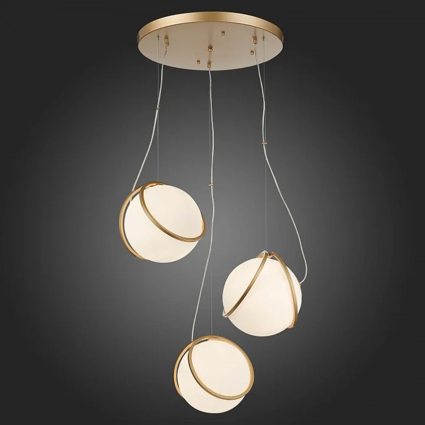 Светильник подвесной ST-Luce Латунь/Латунь, Белый E27 3*40W
