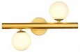 Бра ST-Luce Золотистый/Белый G9 2*5W