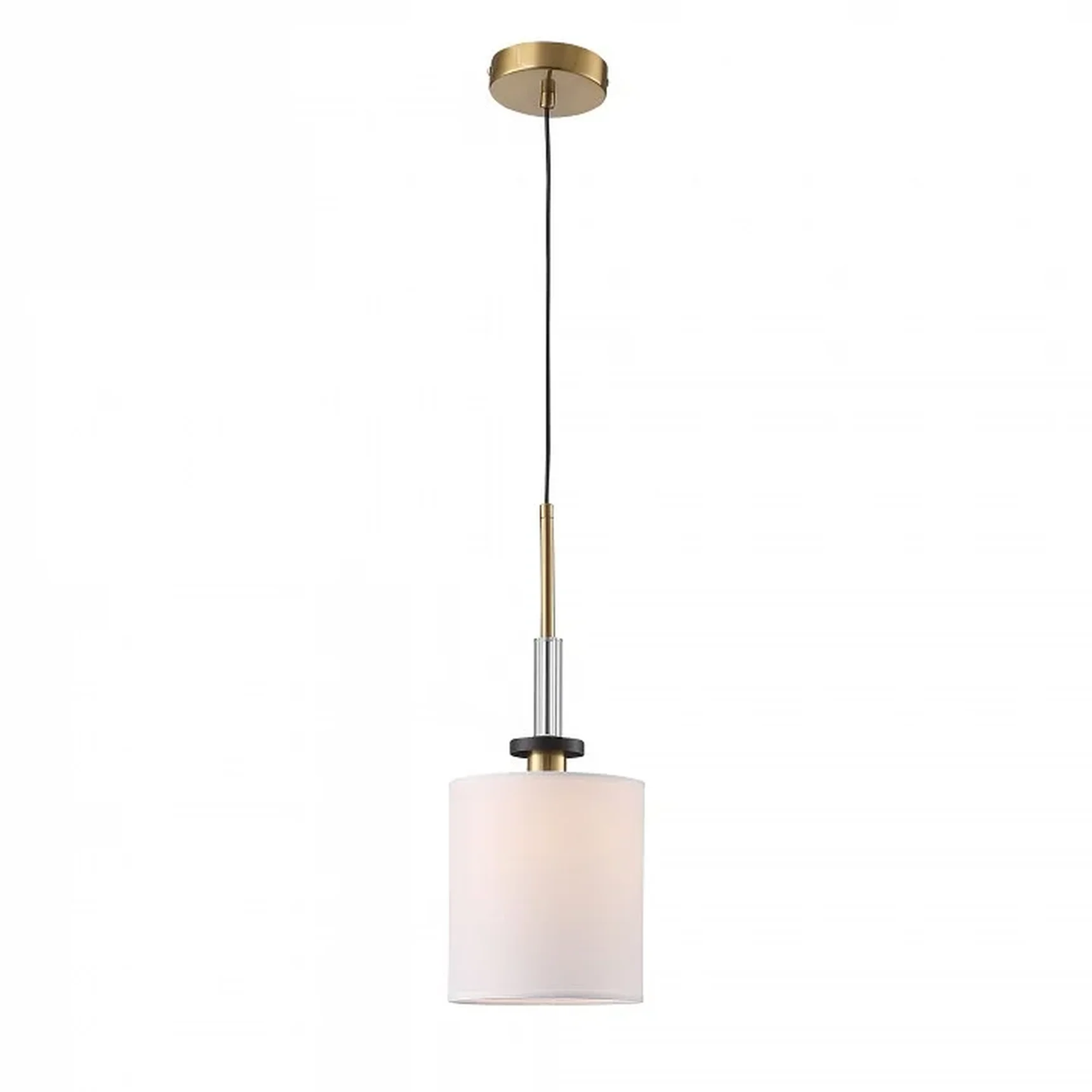 Люстра подвесная ST-Luce Латунь/Прозрачный E14*6 40W BLACK+BRASS