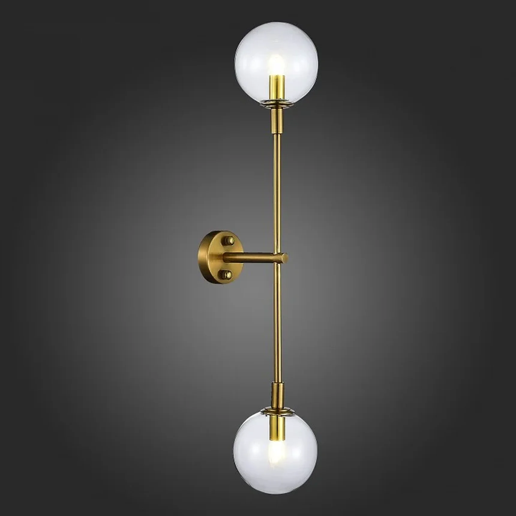 Бра ST-Luce Золотистый/Прозрачный G9 2*5W 4000K