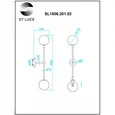 Бра ST-Luce Золотистый/Прозрачный G9 2*5W 4000K
