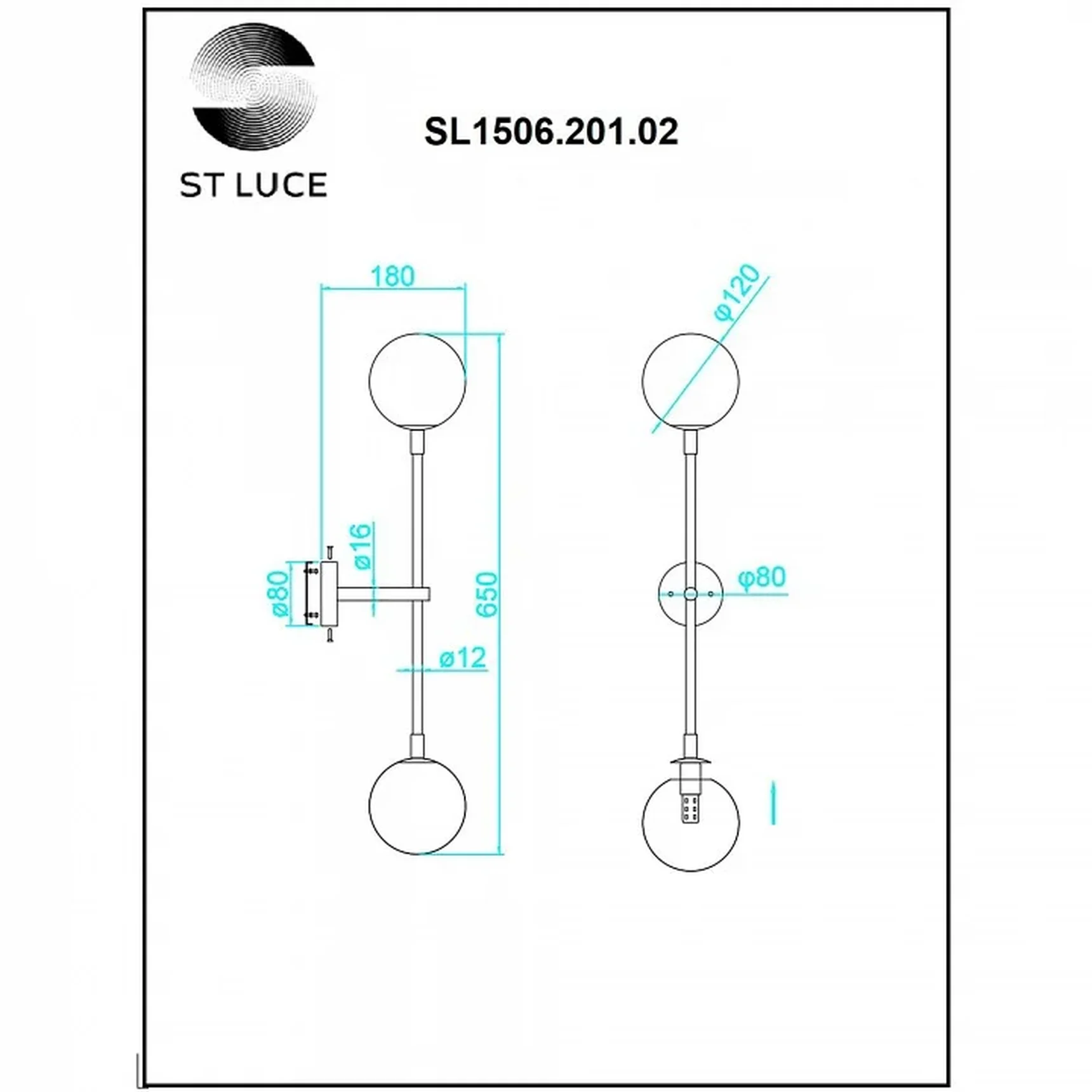 Бра ST-Luce Золотистый/Прозрачный G9 2*5W 4000K