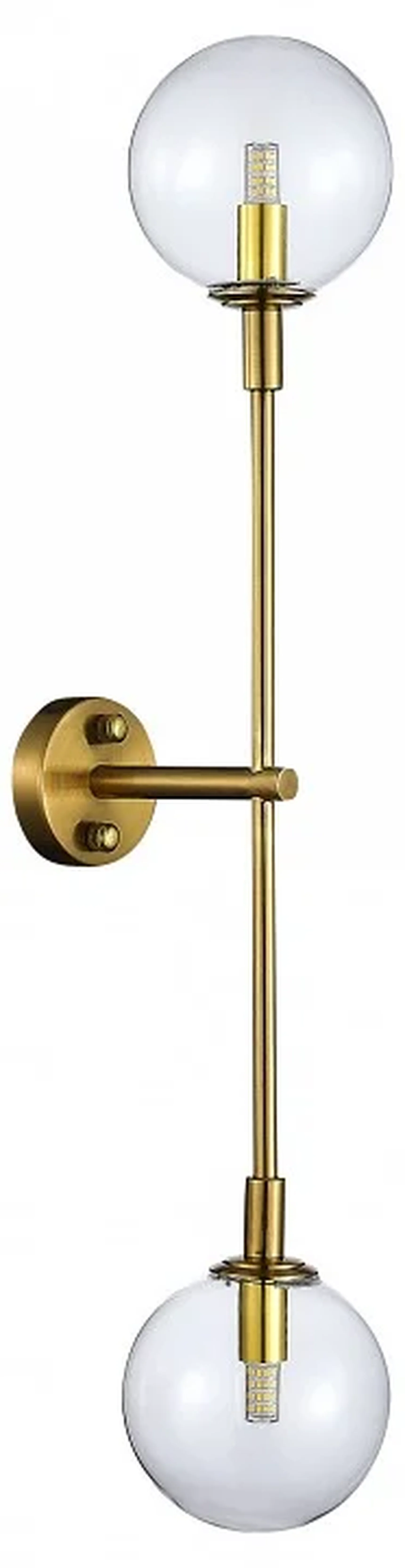 Бра ST-Luce Золотистый/Прозрачный G9 2*5W 4000K