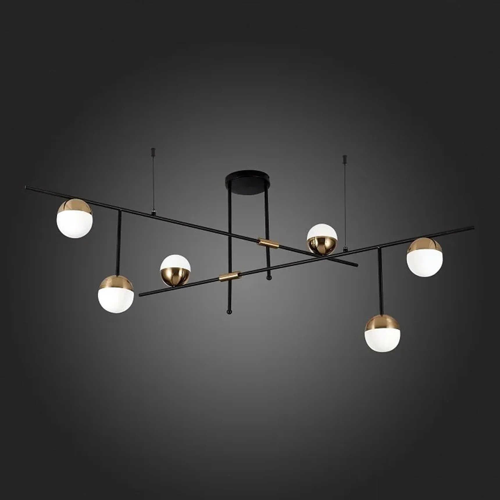 Люстра потолочная ST-Luce Черный/Белый, Золотистый G9 9*5W 4000K