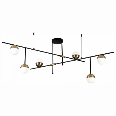Люстра потолочная ST-Luce Черный/Белый, Золотистый G9 9*5W 4000K