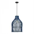 Светильник подвесной ST-Luce Черный/Синий E27 1*40W