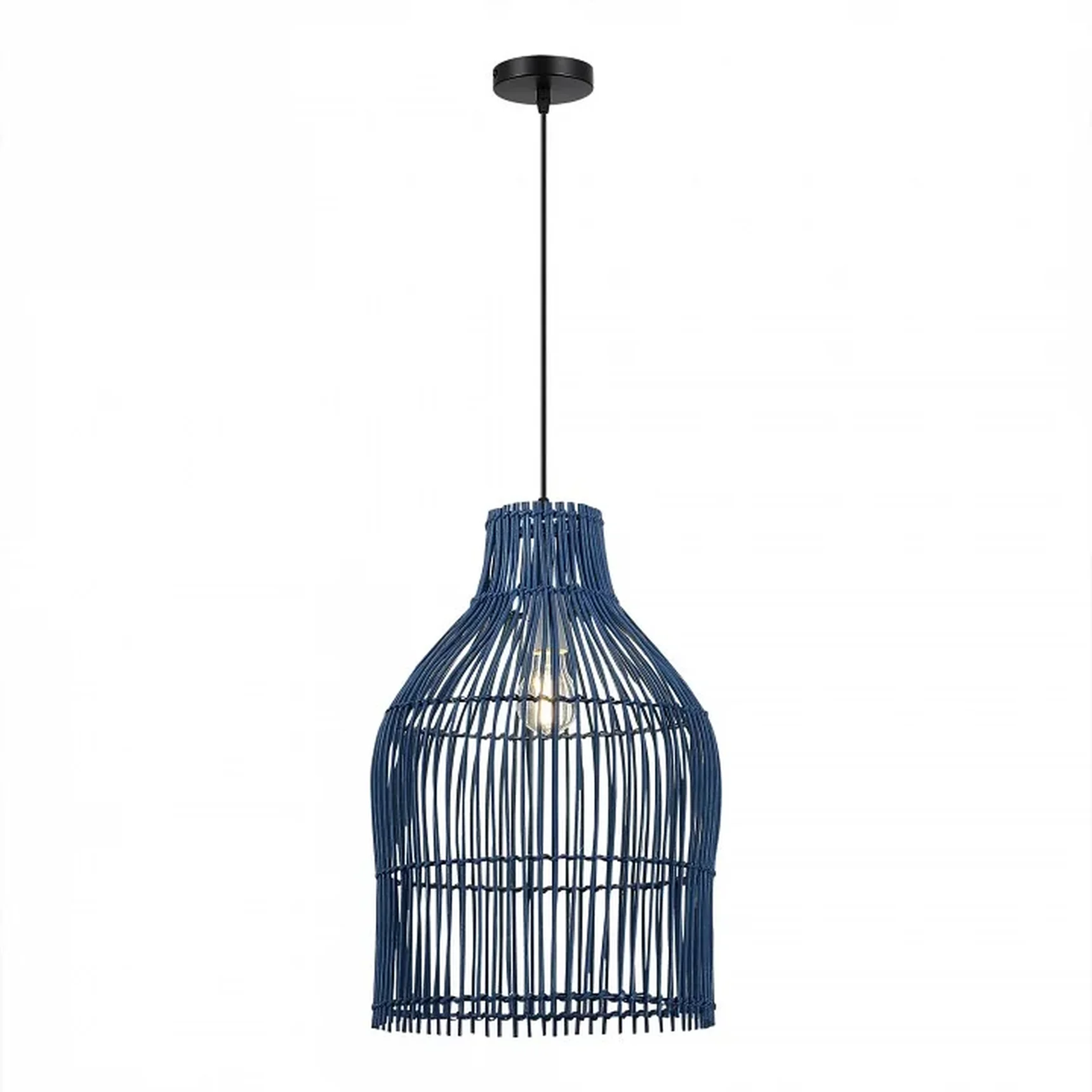 Светильник подвесной ST-Luce Черный/Синий E27 1*40W