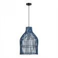 Светильник подвесной ST-Luce Черный/Синий E27 1*40W