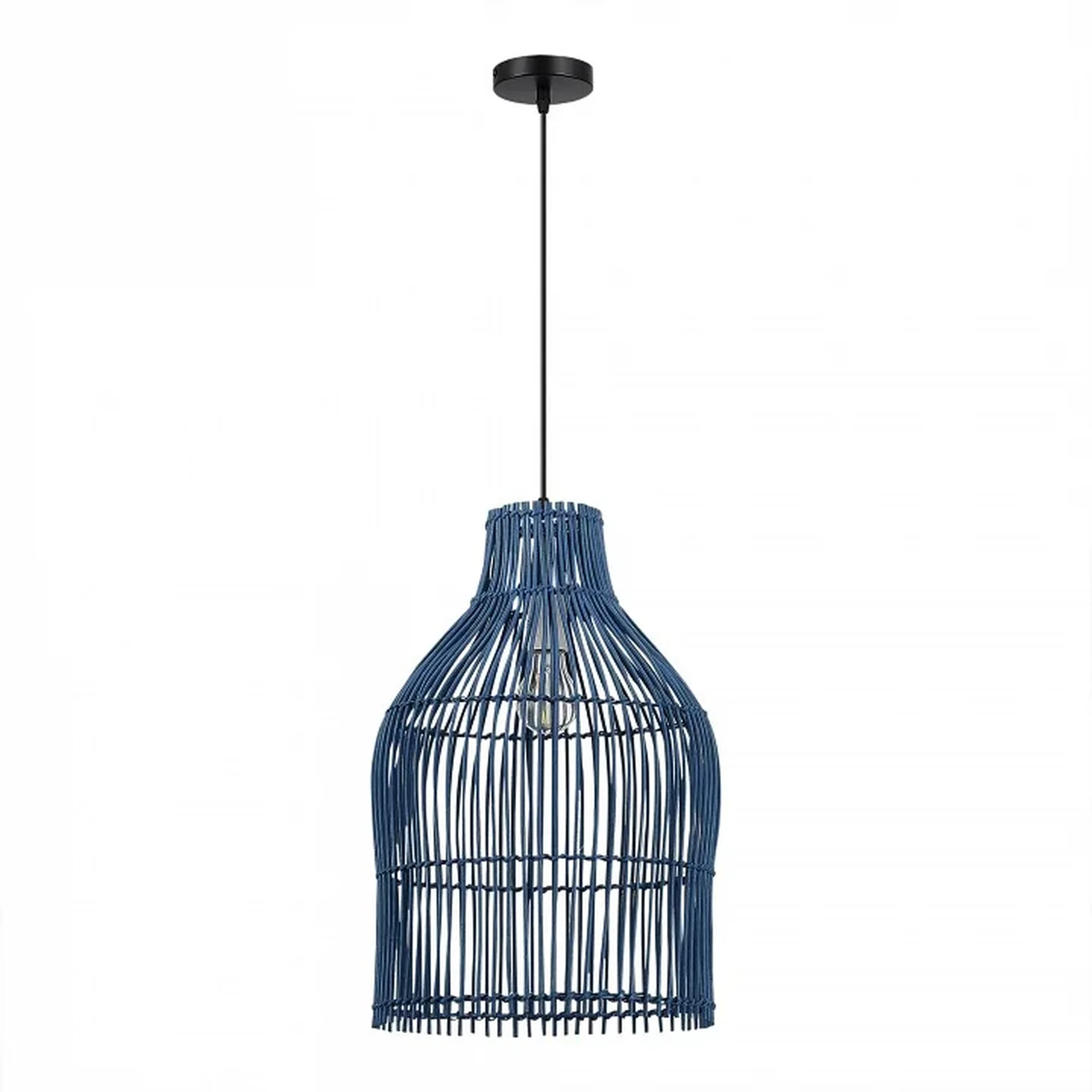 Светильник подвесной ST-Luce Черный/Синий E27 1*40W