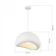Светильник подвесной ST-Luce белый/белый E27 1*60W WABI SABI