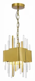 Люстра подвесная ST-Luce Матовое золото/Матовое золото,Прозрачный E14 4*40W