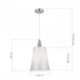 Подвесной светильник ST-Luce Хром, Голубой/Белый E27 1*40W