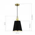Подвесной светильник ST-Luce Латунь, Желтый/Черный E27 1*40W