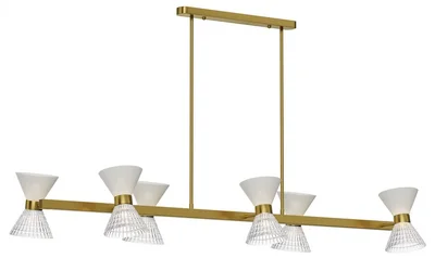 Светильник подвесной ST-Luce латунь/прозрачный, белый, латунь G9 LED 12*5W