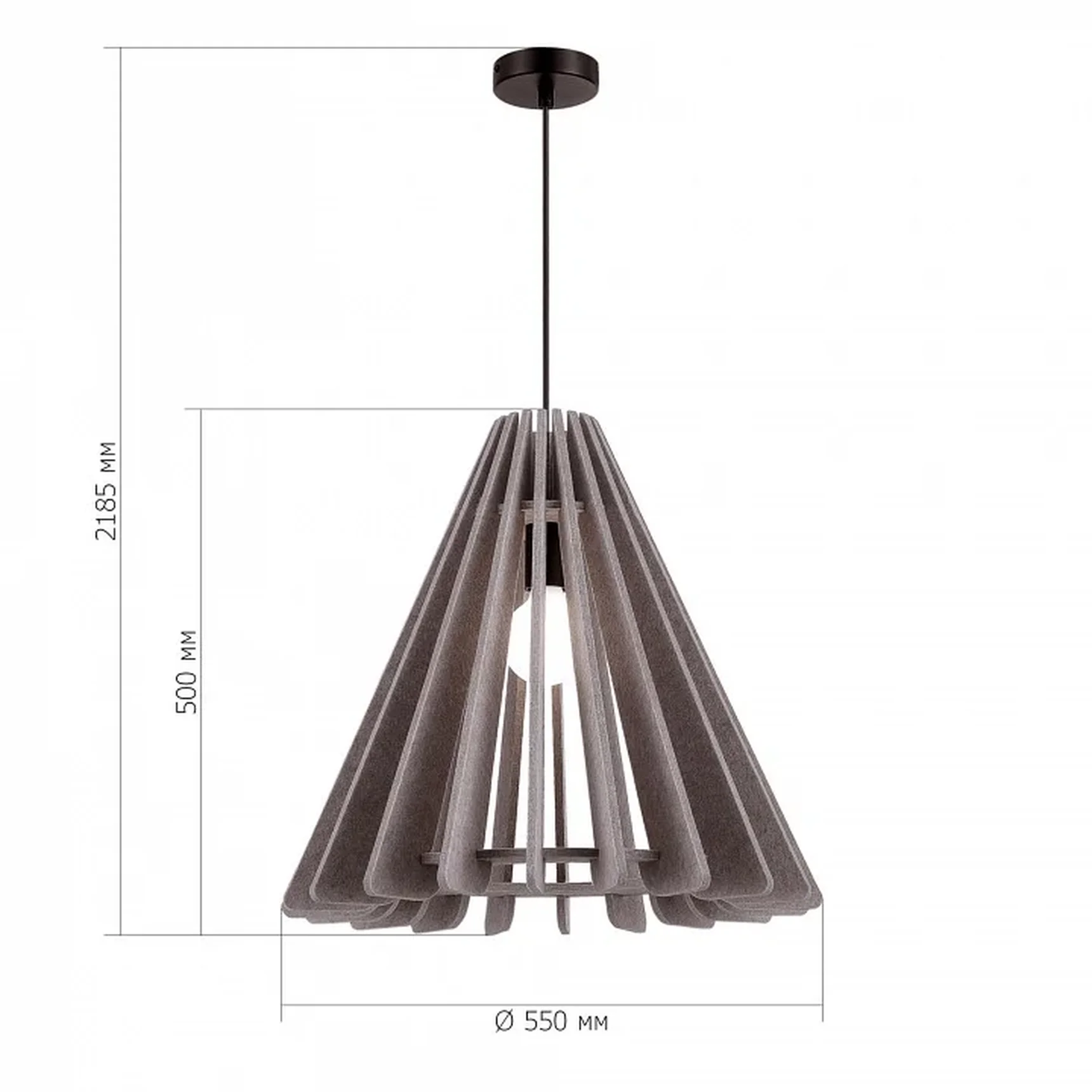 Светильник подвесной ST-Luce Черный/Бежевый E27 1*60W