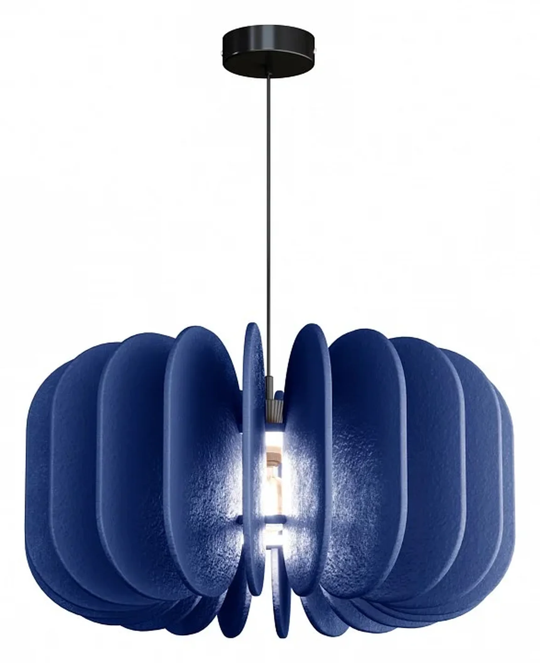 Светильник подвесной ST-Luce Черный/Синий E27 1*60W
