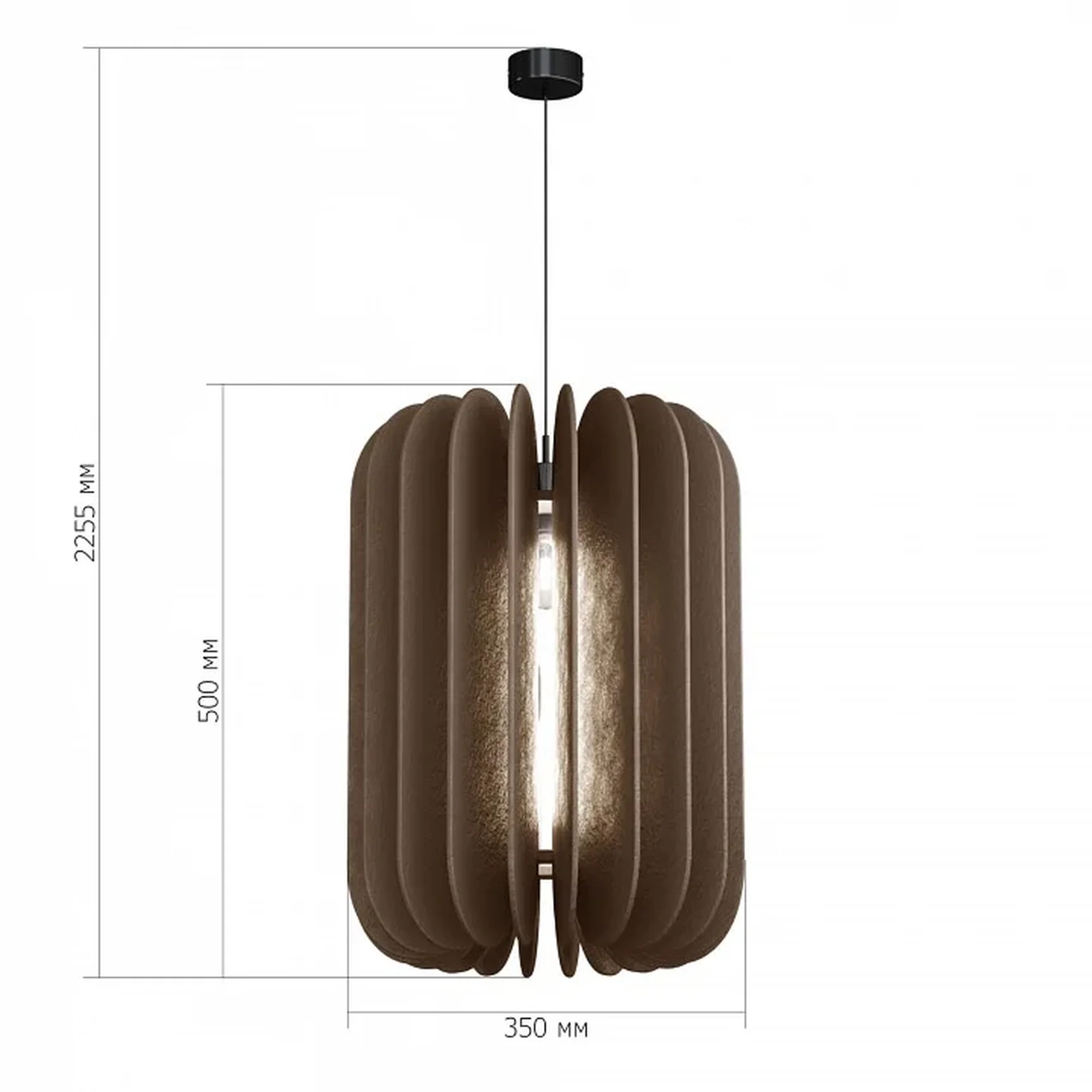 Светильник подвесной ST-Luce Черный/Серый E27 1*60W