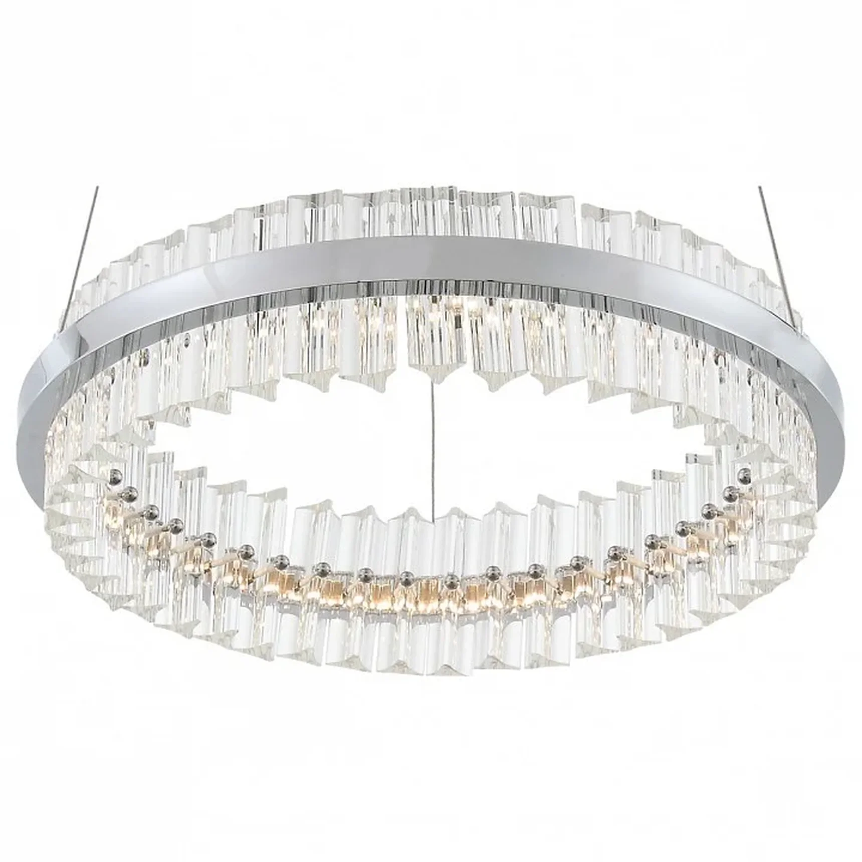 Светильник подвесной ST-Luce Хром/Хром, Прозрачный LED 1*34W