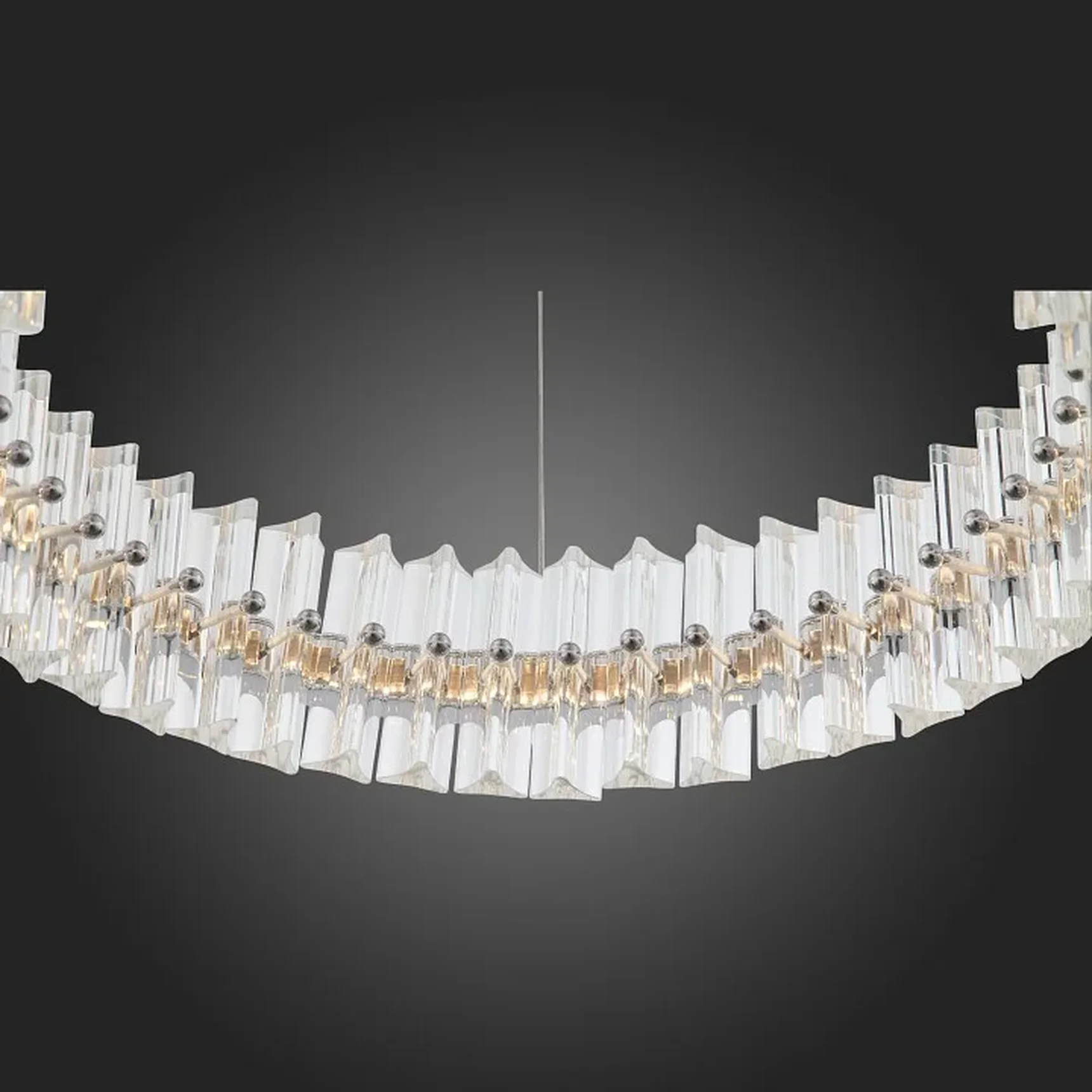 Светильник подвесной ST-Luce Хром/Хром, Прозрачный LED 1*34W
