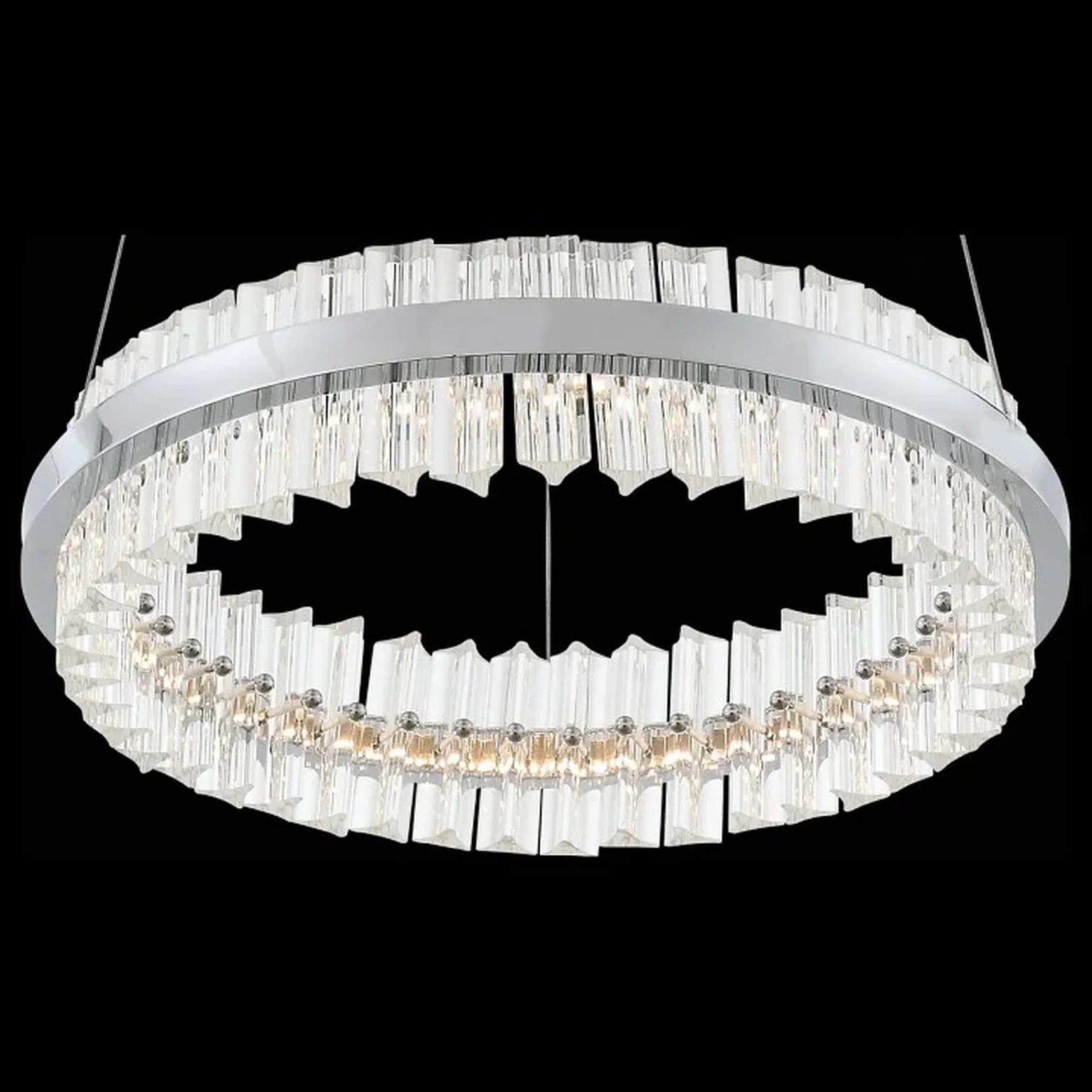 Светильник подвесной ST-Luce Хром/Хром, Прозрачный LED 1*34W
