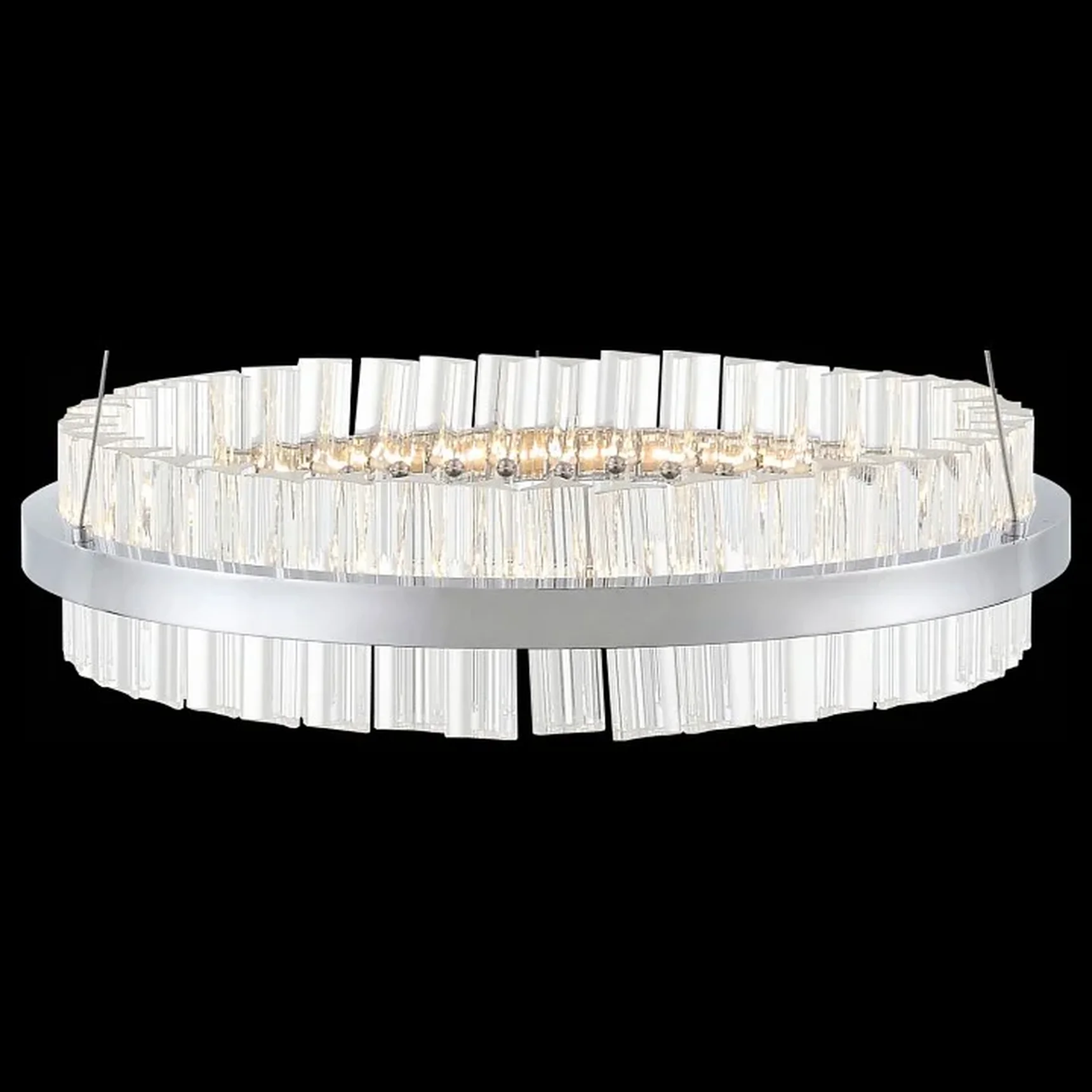 Светильник подвесной ST-Luce Хром/Хром, Прозрачный LED 1*34W