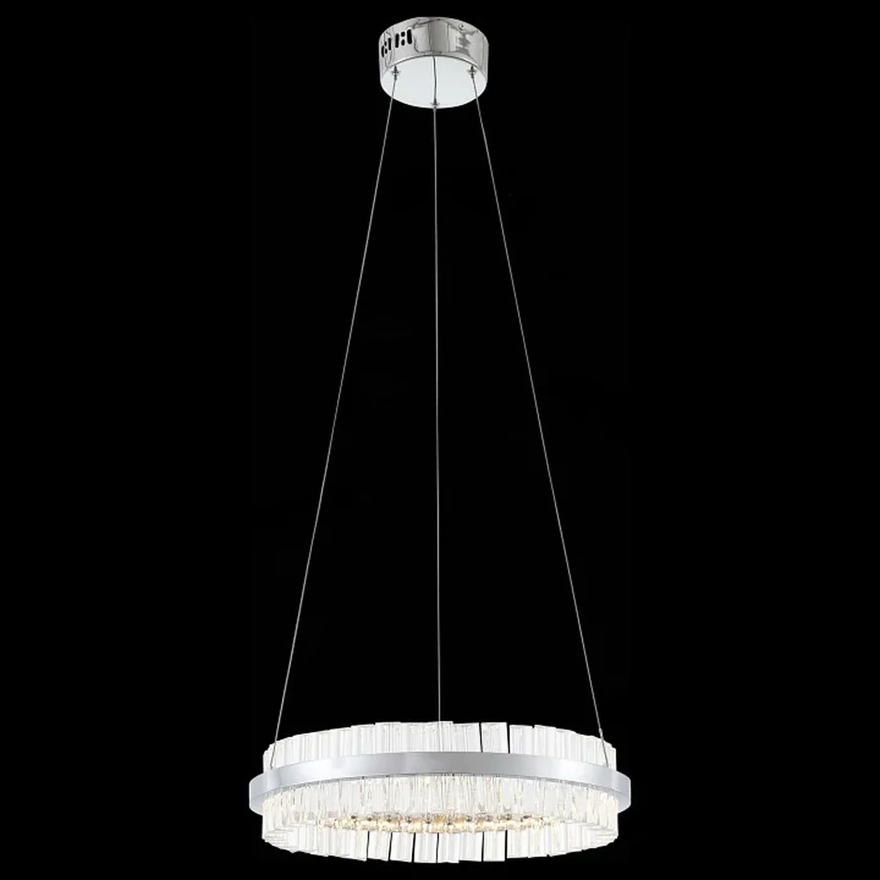 Светильник подвесной ST-Luce Хром/Хром, Прозрачный LED 1*34W