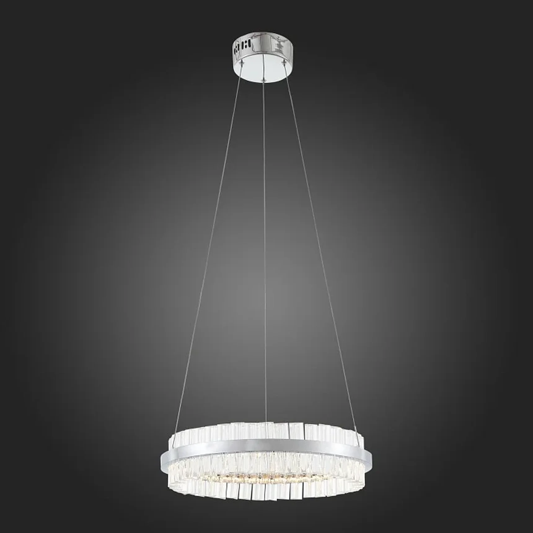 Светильник подвесной ST-Luce Хром/Хром, Прозрачный LED 1*34W