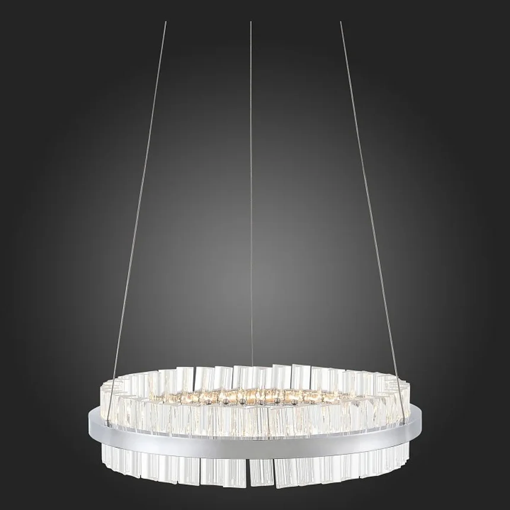 Светильник подвесной ST-Luce Хром/Хром, Прозрачный LED 1*34W