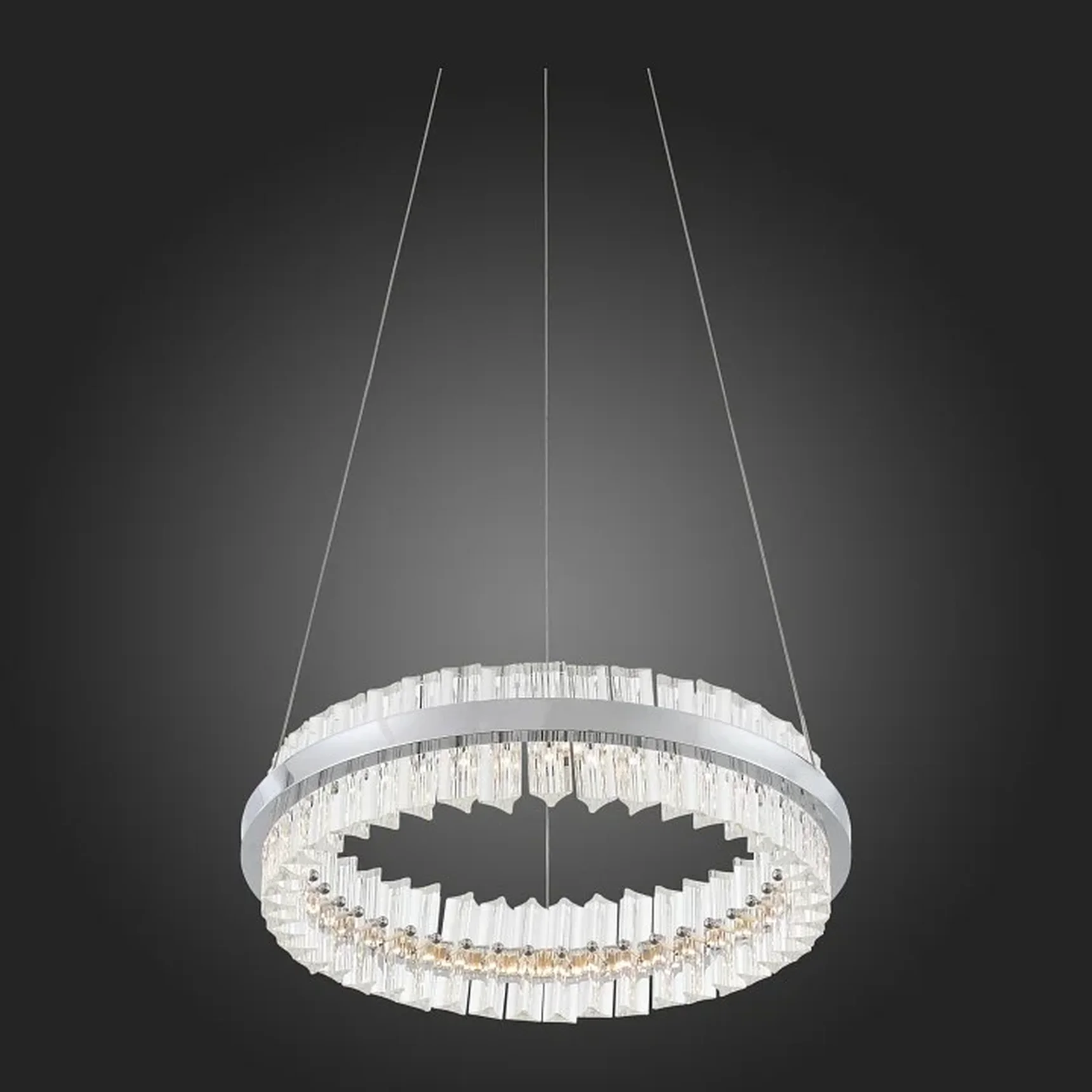 Светильник подвесной ST-Luce Хром/Хром, Прозрачный LED 1*34W