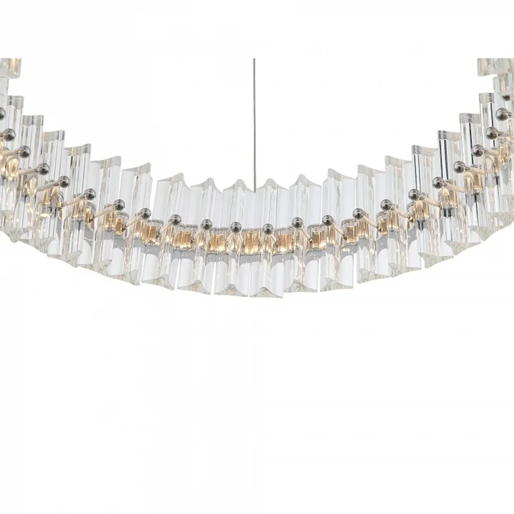 Светильник подвесной ST-Luce Хром/Хром, Прозрачный LED 1*34W