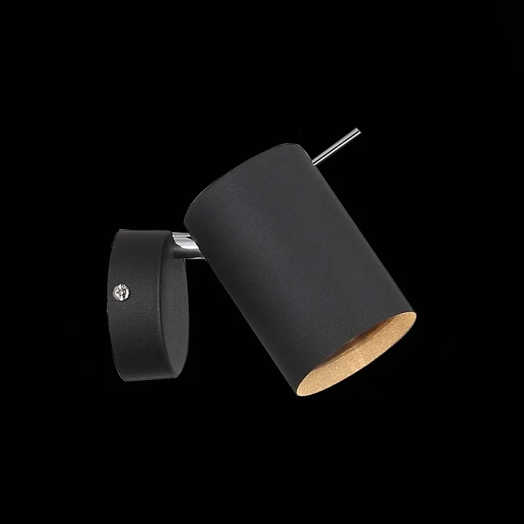Светильник настенный ST-Luce Черный, Хром/Черный GU10 LED 1*3W