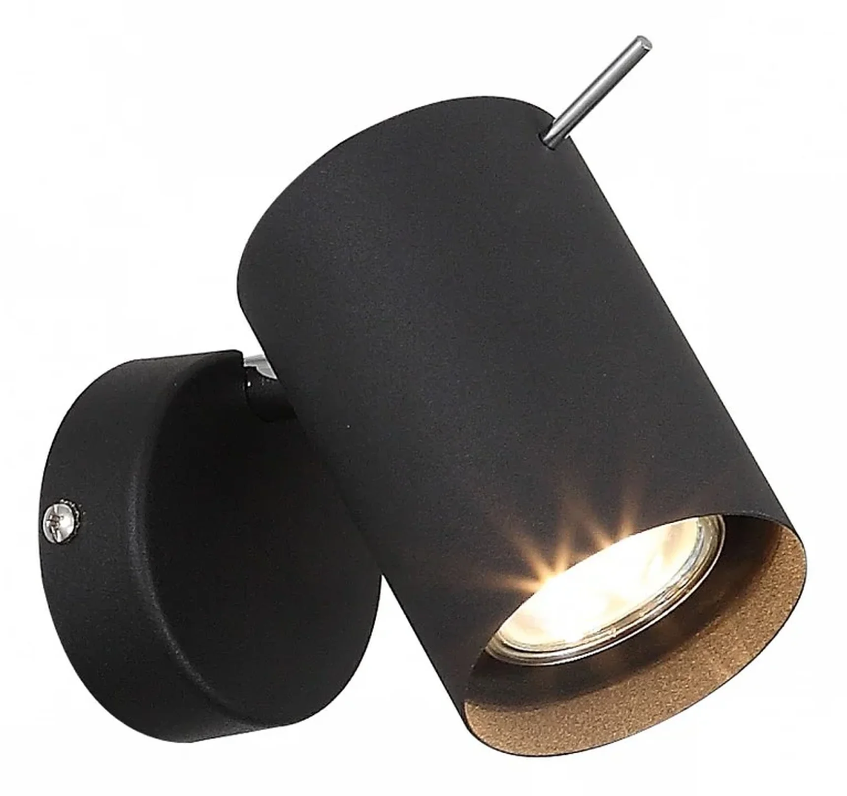 Светильник настенный ST-Luce Черный, Хром/Черный GU10 LED 1*3W