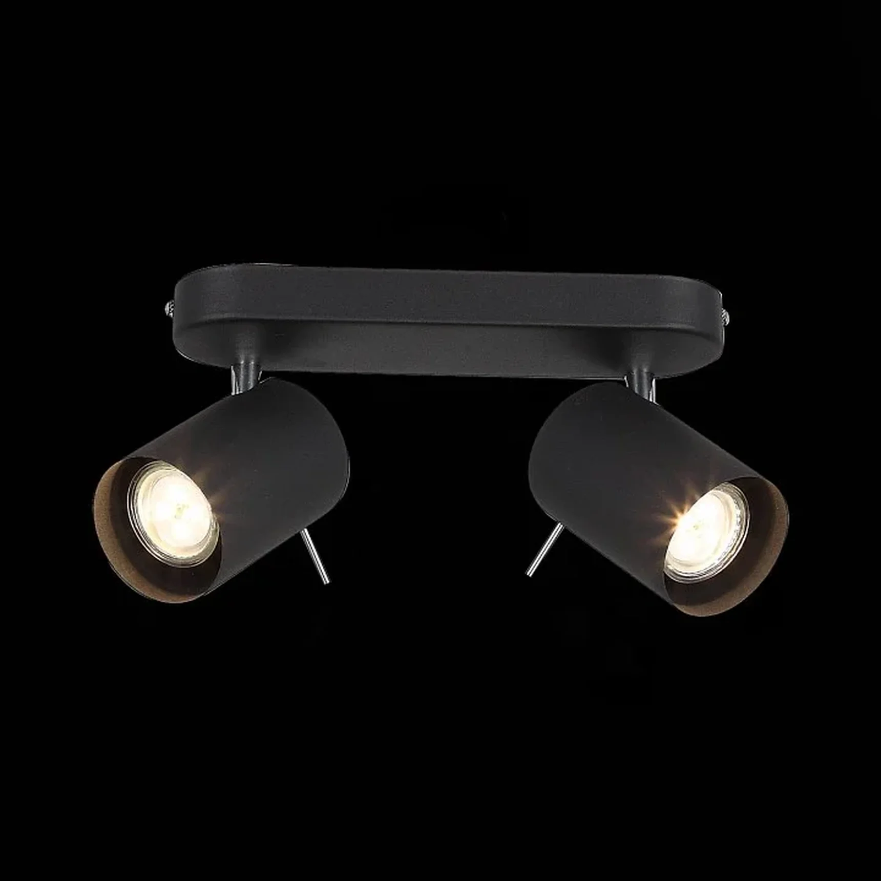 Светильник настенный ST-Luce Черный, Хром/Черный GU10 LED 2*3W