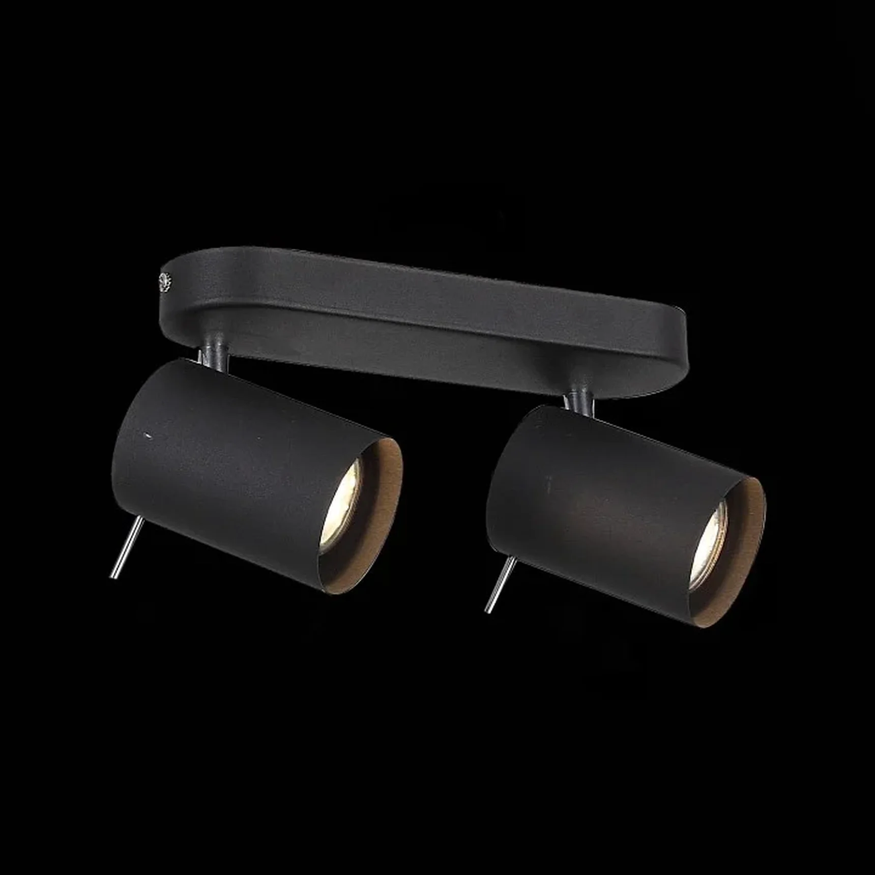 Светильник настенный ST-Luce Черный, Хром/Черный GU10 LED 2*3W