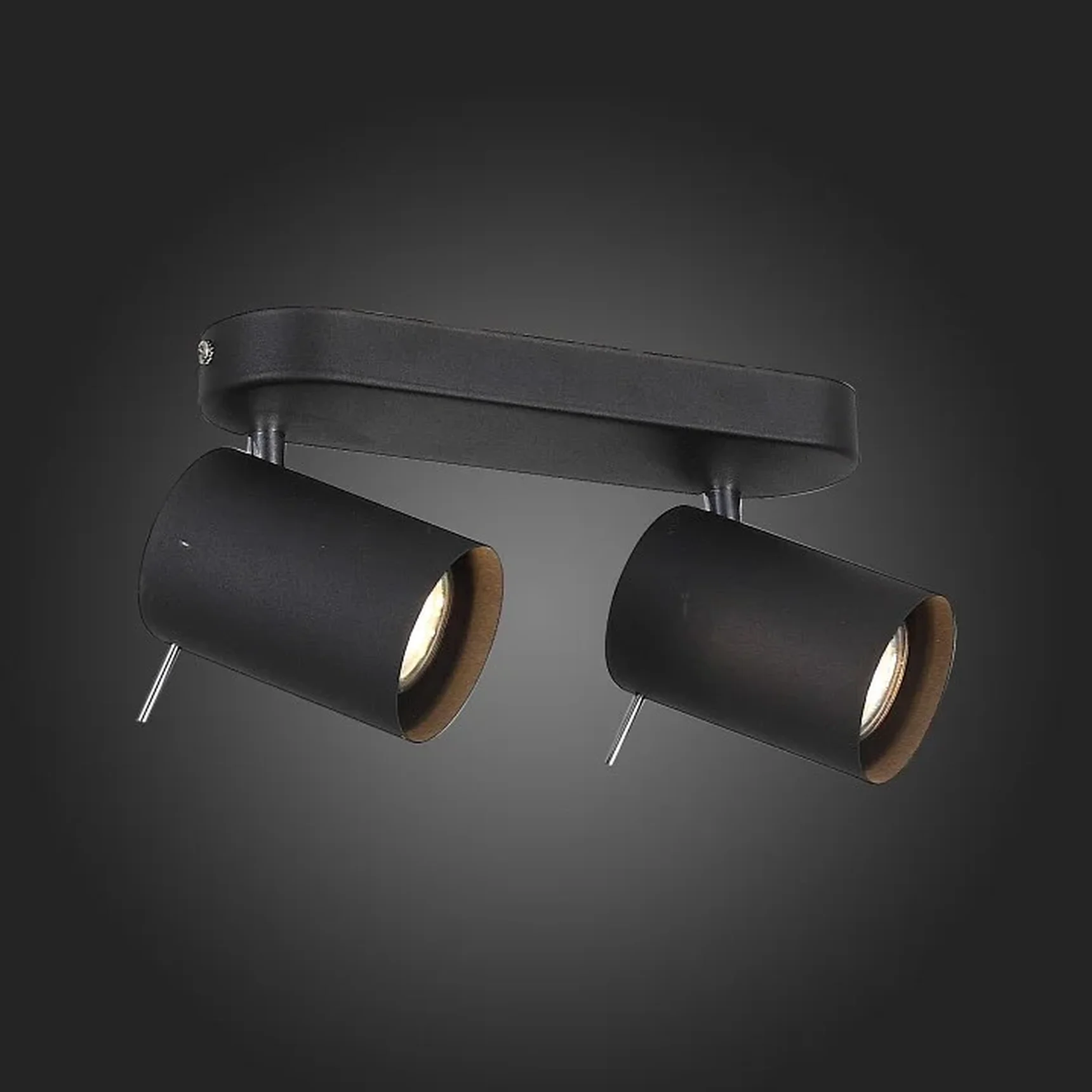 Светильник настенный ST-Luce Черный, Хром/Черный GU10 LED 2*3W