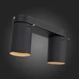Светильник настенный ST-Luce Черный, Хром/Черный GU10 LED 2*3W