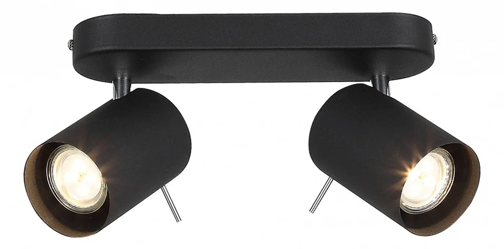 Светильник настенный ST-Luce Черный, Хром/Черный GU10 LED 2*3W