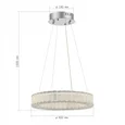 Люстра подвесная ST-Luce Хром/Хром LED 1*20W 3000K