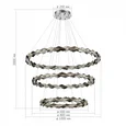 Люстра подвесная ST-Luce Золотистый/Прозрачно-Дымчатый LED 1*75W 3000K